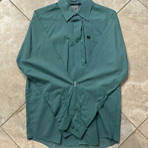 Cinch long sleeve button down